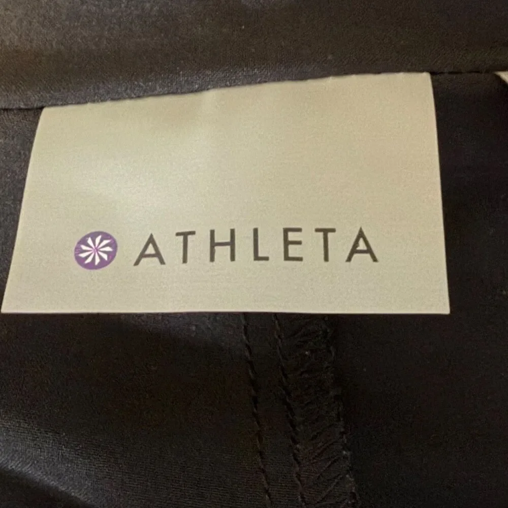 Athleta Everyday Skort Black Size 6 Athletic Golf Tennis Skirt Zip Pocket Stretc